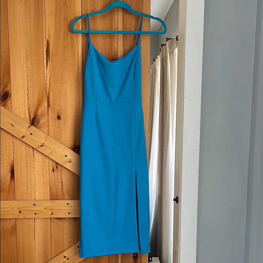 Lulu's Blue Midi Dress
